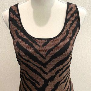 WHBM Animal Print Sleeveless Sweater